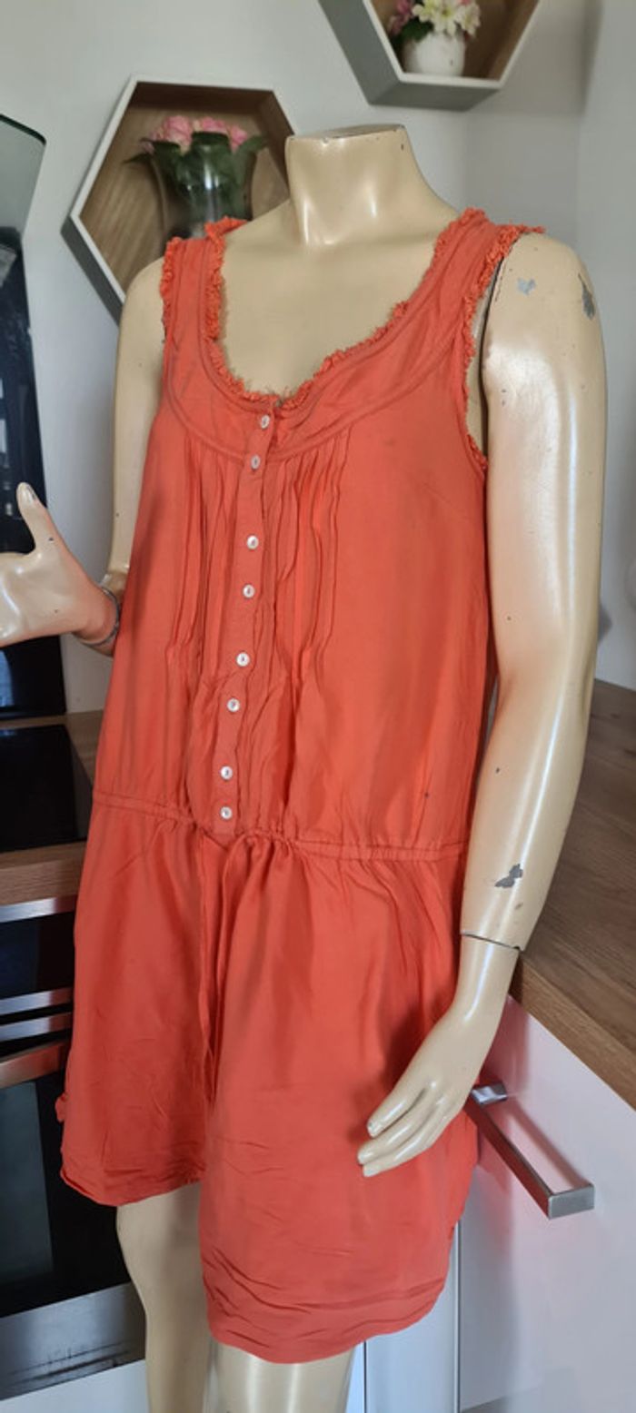 superbe robe d ete avec doublure camaieu taille 40 - photo numéro 3
