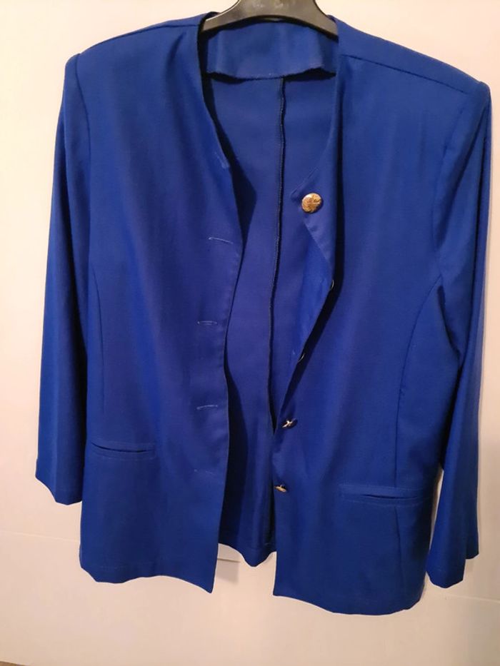 Veste bleu vintage - photo numéro 3