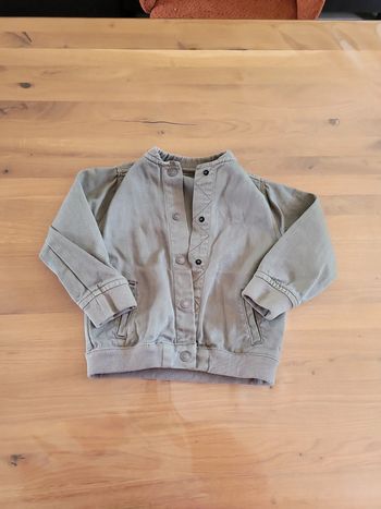 Veste en jean kaki 4 ans Eden et Victor
