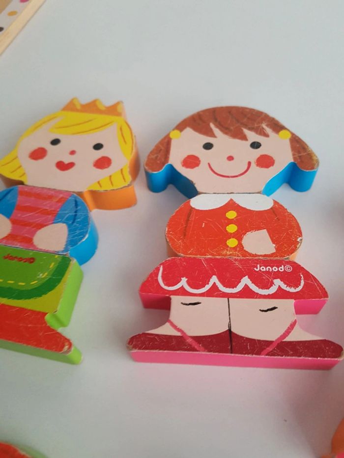 Funny magnets princesse et Puzzle dolls en bois Janod - photo numéro 12