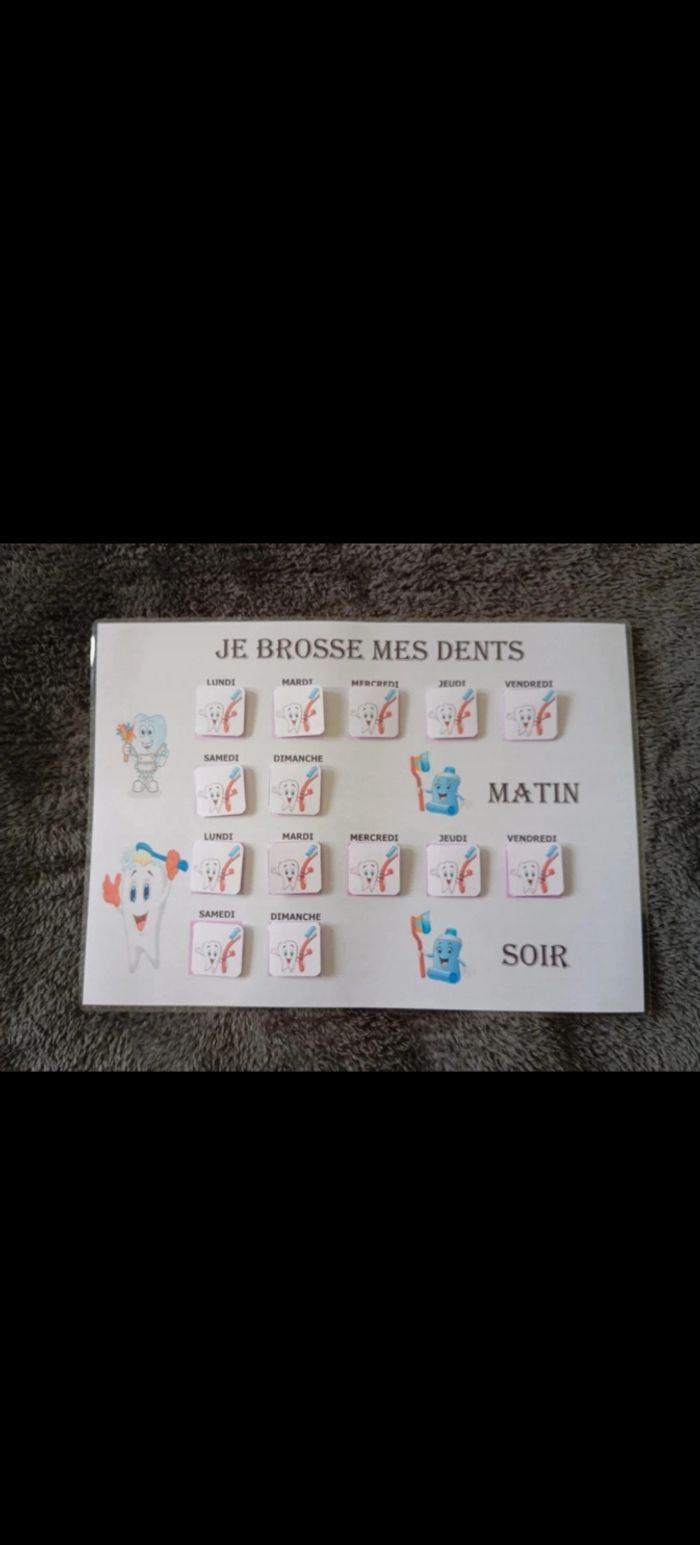 Fiche je me brosse les dents pour aider votre fille - photo numéro 3