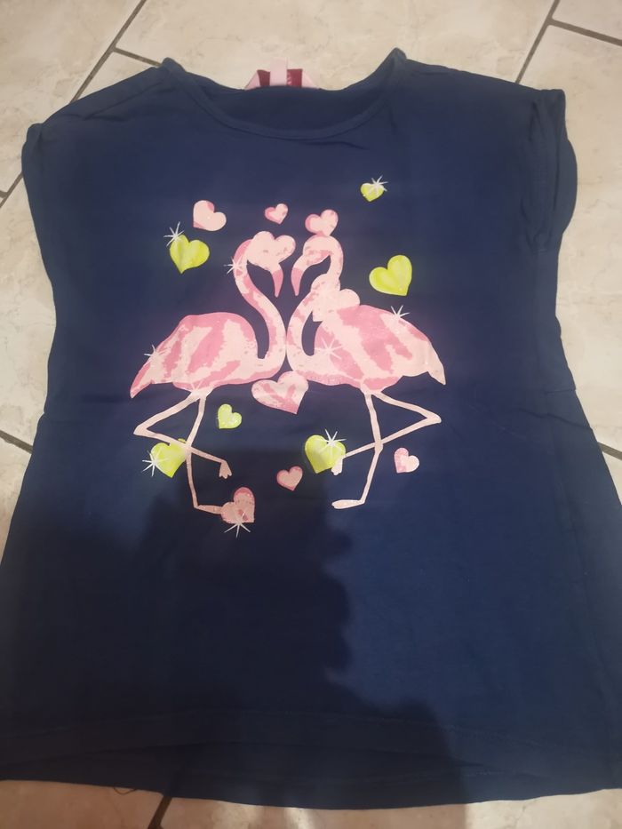 T-shirt fille 7 ans Ovs Flamant rose