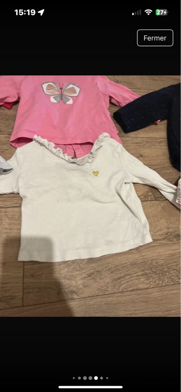 Lots de t-shirt manches longues plus pull - photo numéro 8