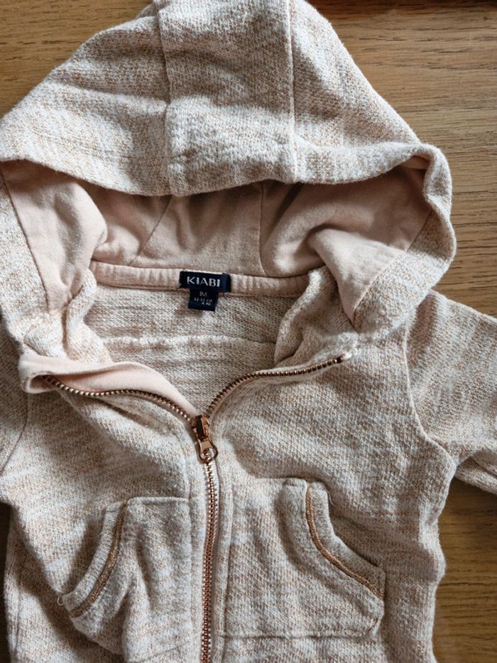 Gilet zippé 1 mois - photo numéro 2