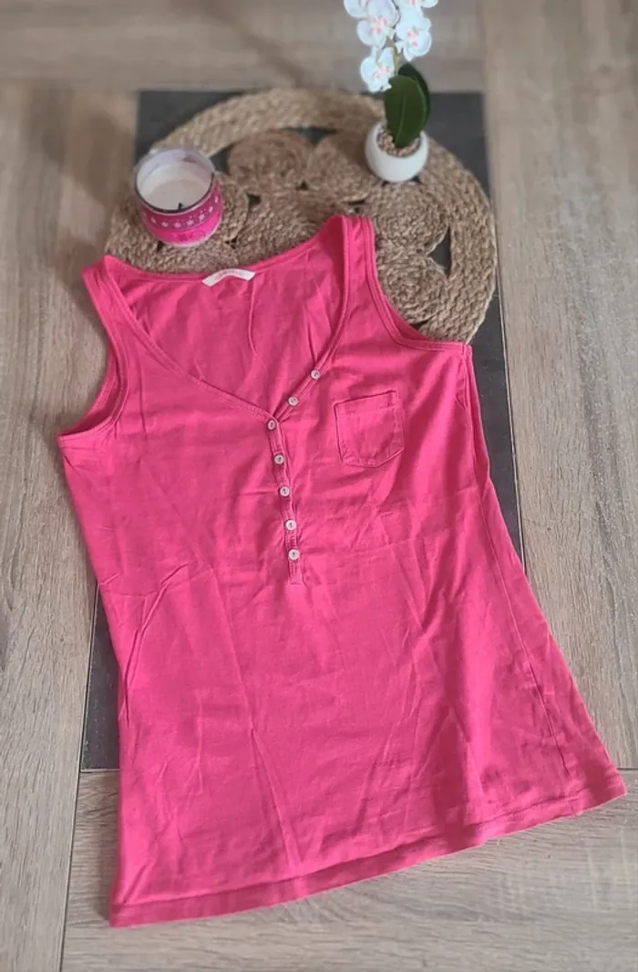 Debardeur rose Camaïeu taille S
