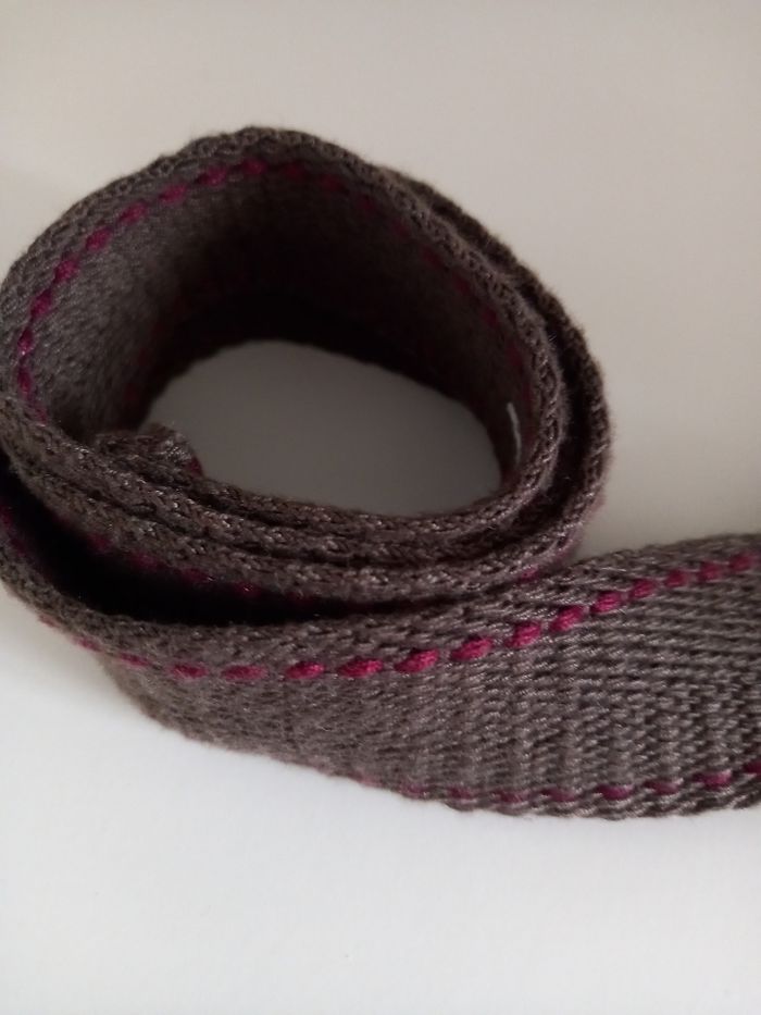 Ceinture Kaki et Bordeaux pour enfant - photo numéro 2
