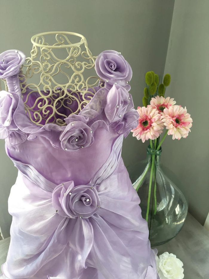 Robe de cérémonie soirée mariage avec boléro fille 4 ans - photo numéro 5