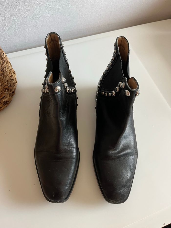 Bottines noires Zara - photo numéro 2