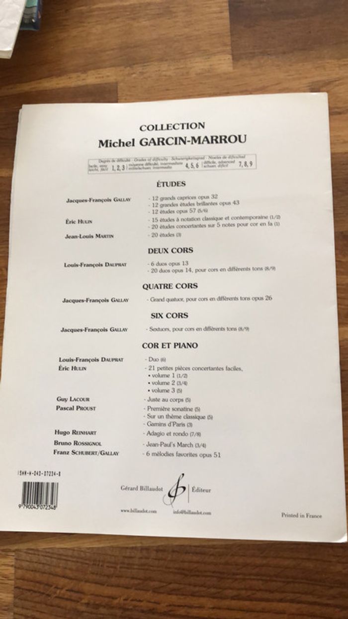 Gamins d’paris partition pascal Proust pour cor et piano - photo numéro 2