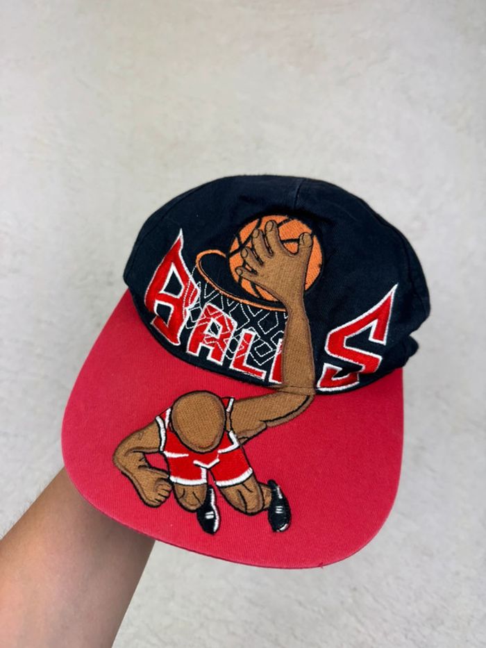Casquette basketball vintage Michael Jordan NBA 90’s Chicago Bulls - photo numéro 2