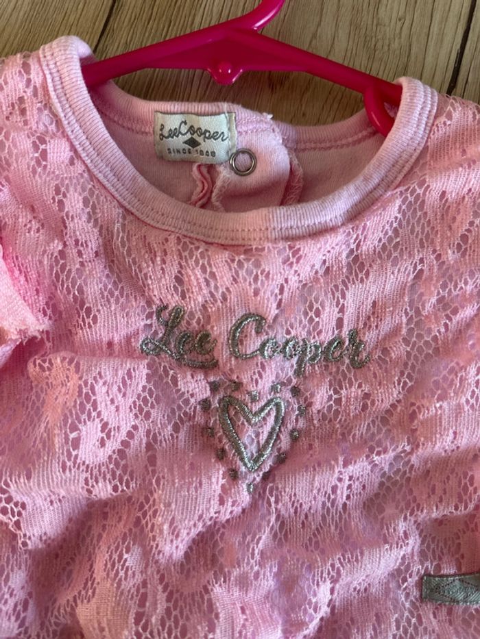 Robe fille dentelle rose taille 3 mois - photo numéro 4