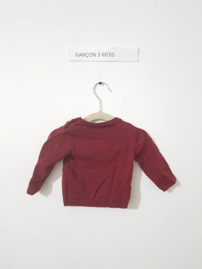 Pull rouge vin - photo numéro 2