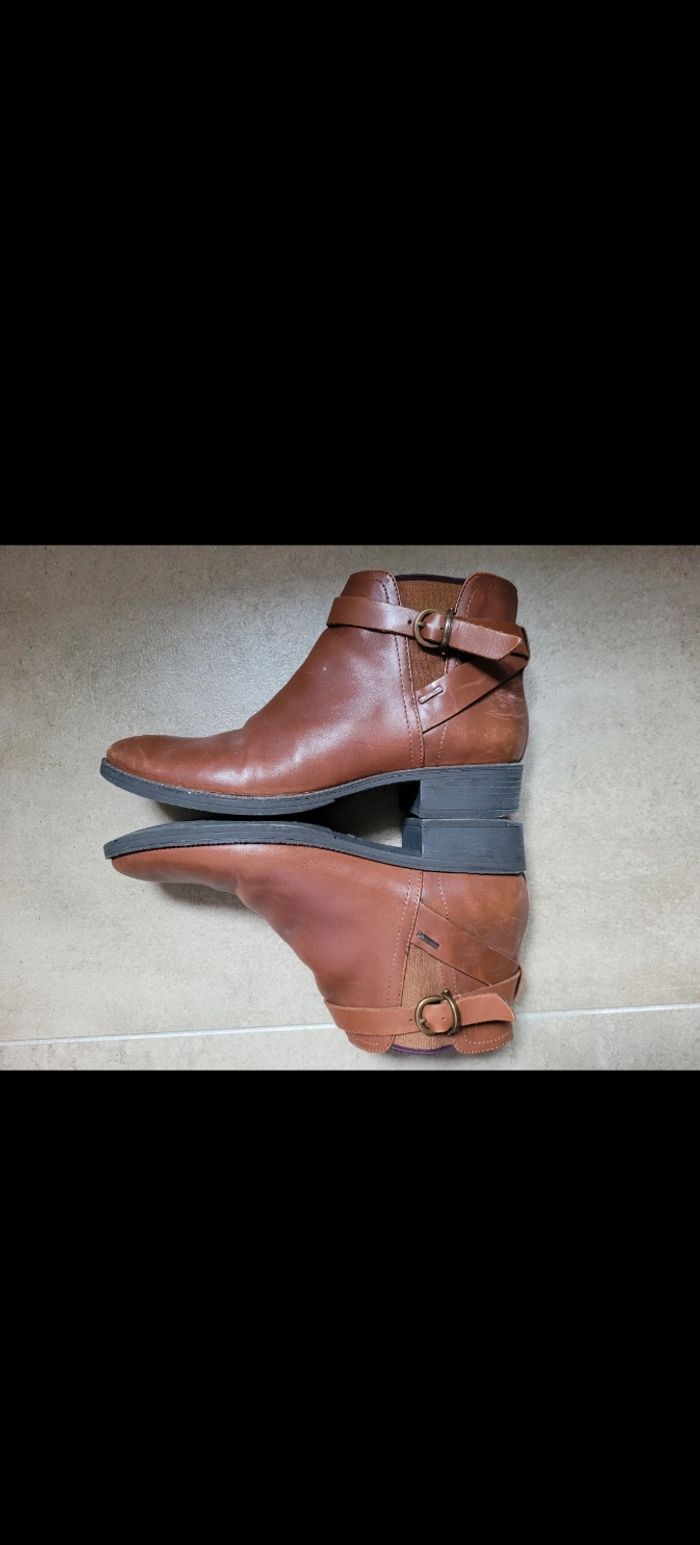 Boots geox respirant cuir taille 37 - photo numéro 2