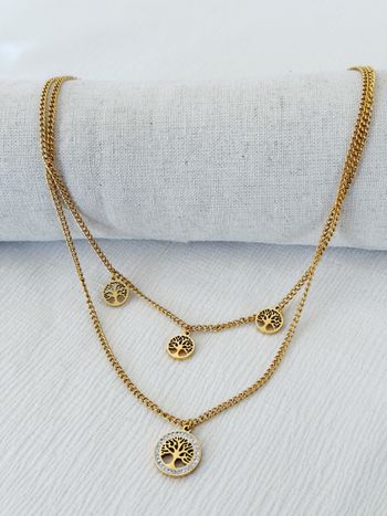 Collier double Léona