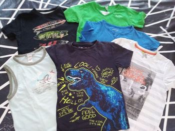 Lot 6 t-shirts garçon 6 ans