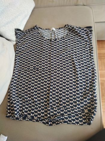 Haut bleu marine Vintage Dressing