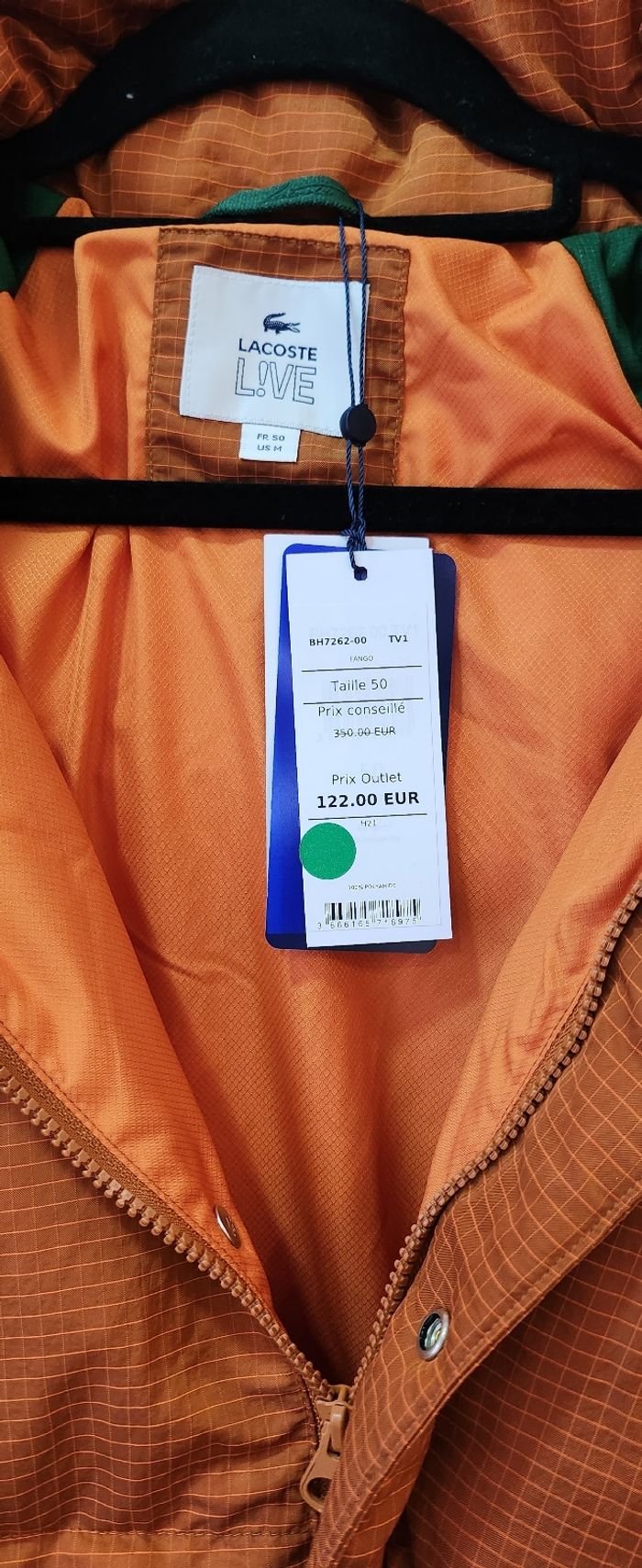 Doudoune Lacoste live neuve taille M disponible aussi en taille S/M - photo numéro 4