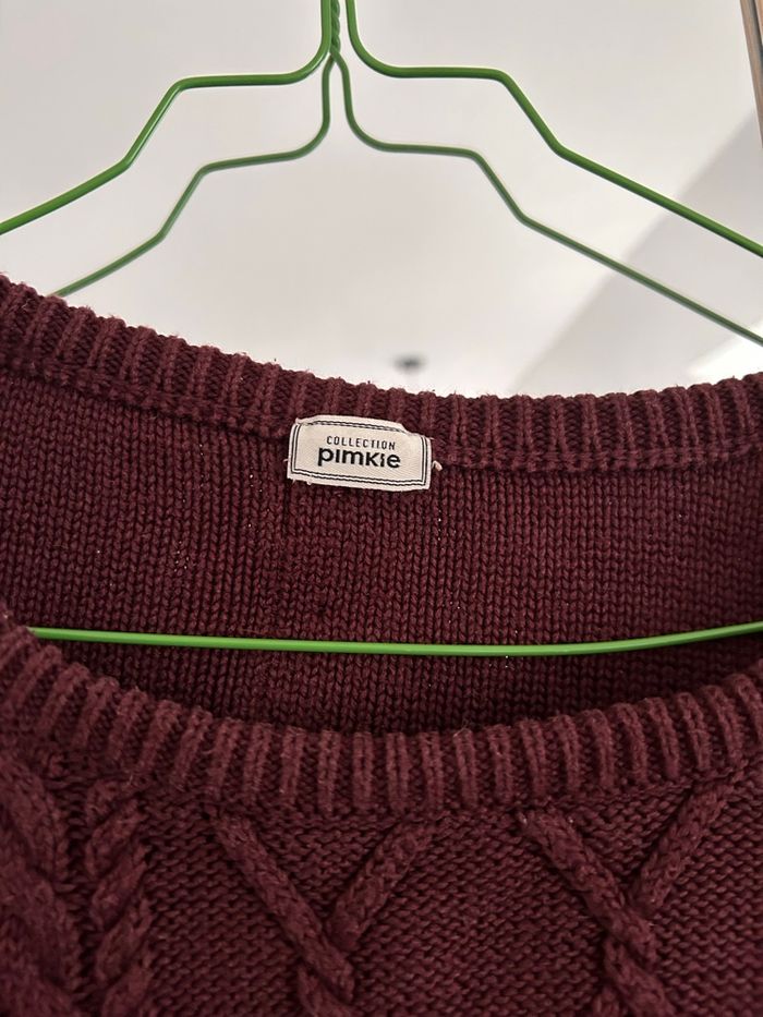 Pull pimkie bordeaux - photo numéro 2