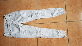 Jeans blanc troué femme 34 Miss RJ