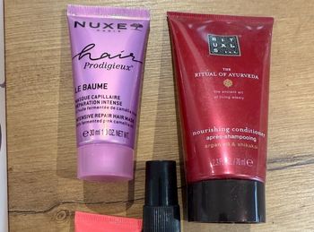 Baume Nuxe et après shampooing Rituals