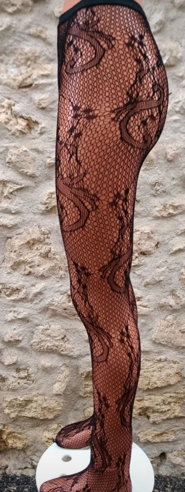 Collant résille motif fantaisie - photo numéro 5