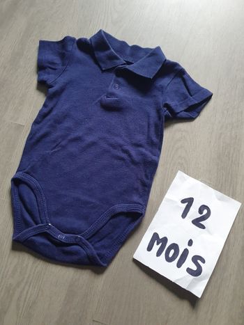 Body polo 12mois garçon