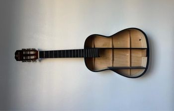 Étagère murale guitare fait main