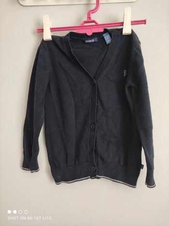 Gilet bleu marine Okaïdi
