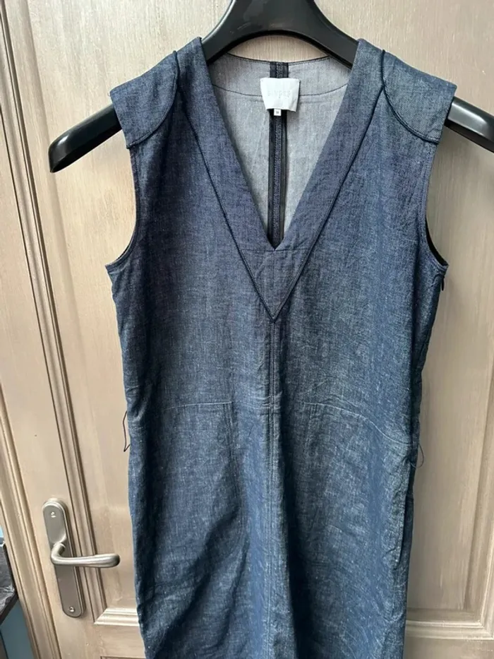 Robe bleu longue en lin Ginger 38 - photo numéro 5