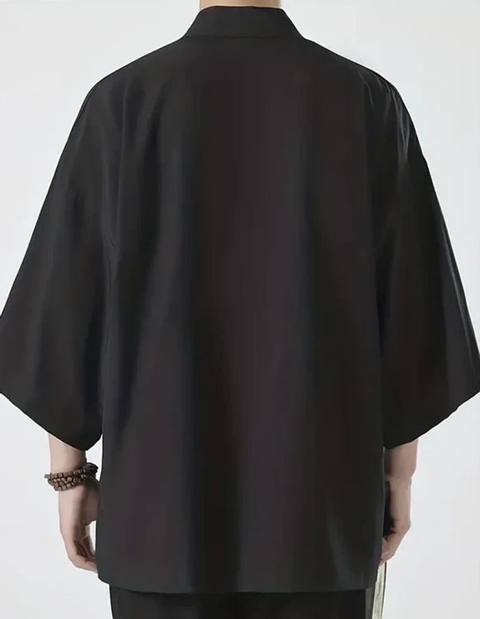 Kimono moderne homme noir M - photo numéro 3