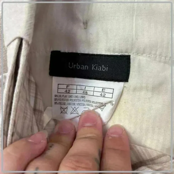 Pantalon en  lin  large  urban  kiabi  taille  42 - photo numéro 4