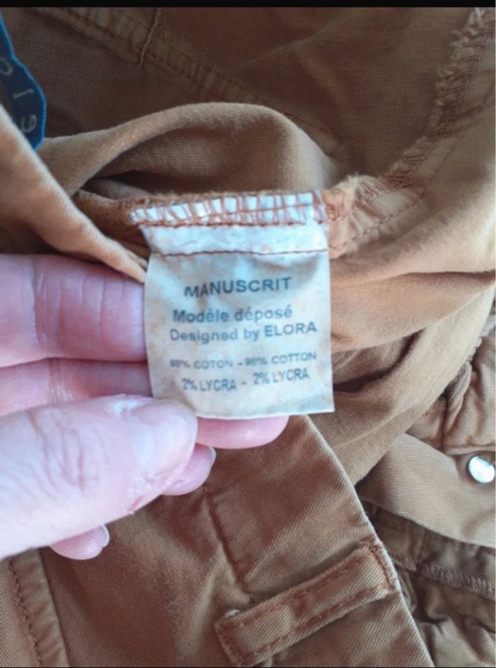 Magnifique pantalon moutarde de la marque Elora - photo numéro 9