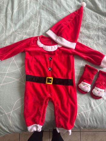 Tenue père noël bébé 6mois