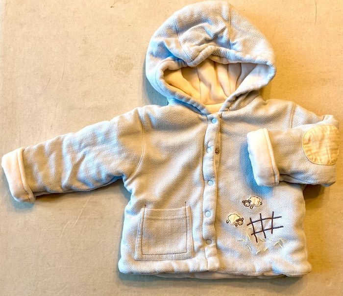 Ensemble veste et combinaison doublée molletonnée 12 mois Petit Boy - photo numéro 2