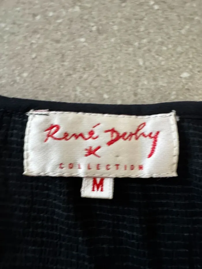 Haut noir René Derhy, taille M, très bon état - photo numéro 2