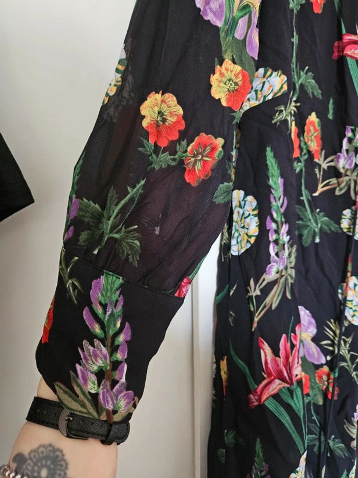 Robe portefeuille fleurie Zara - photo numéro 4
