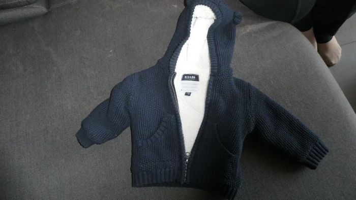 Gilet bleu marine fourré - 12 mois garçon