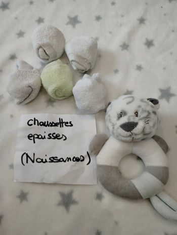 2 lots de chaussettes épaisses naissance