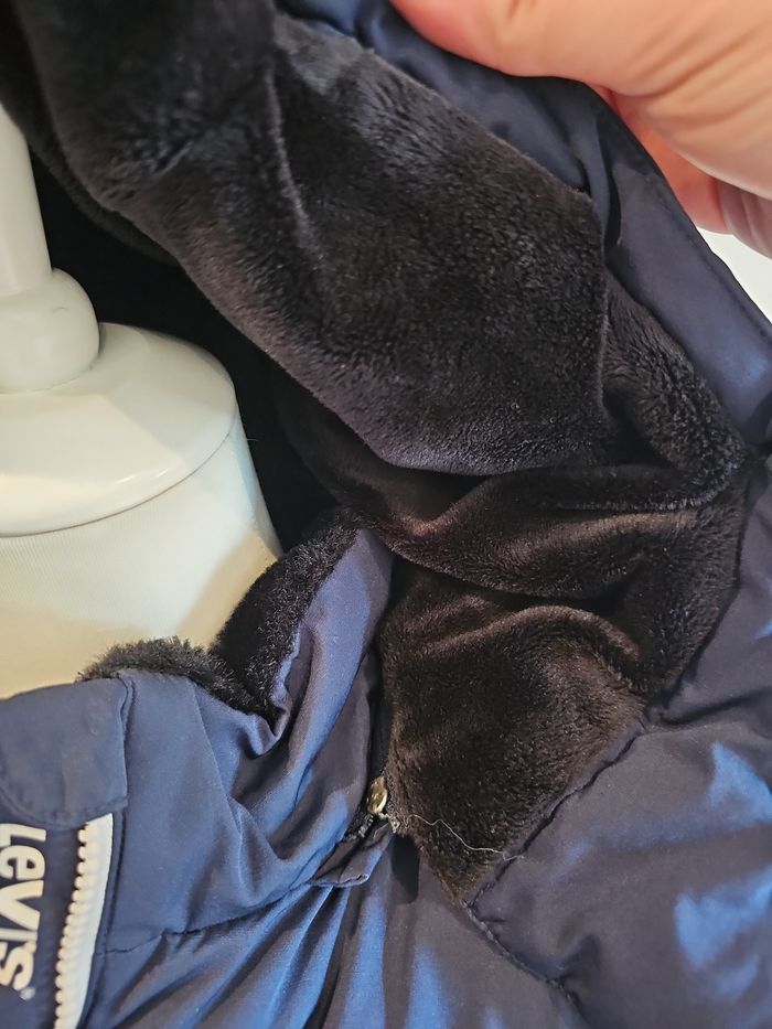 doudoune levis bleu marine fille 16 ans chaude capuche - photo numéro 3