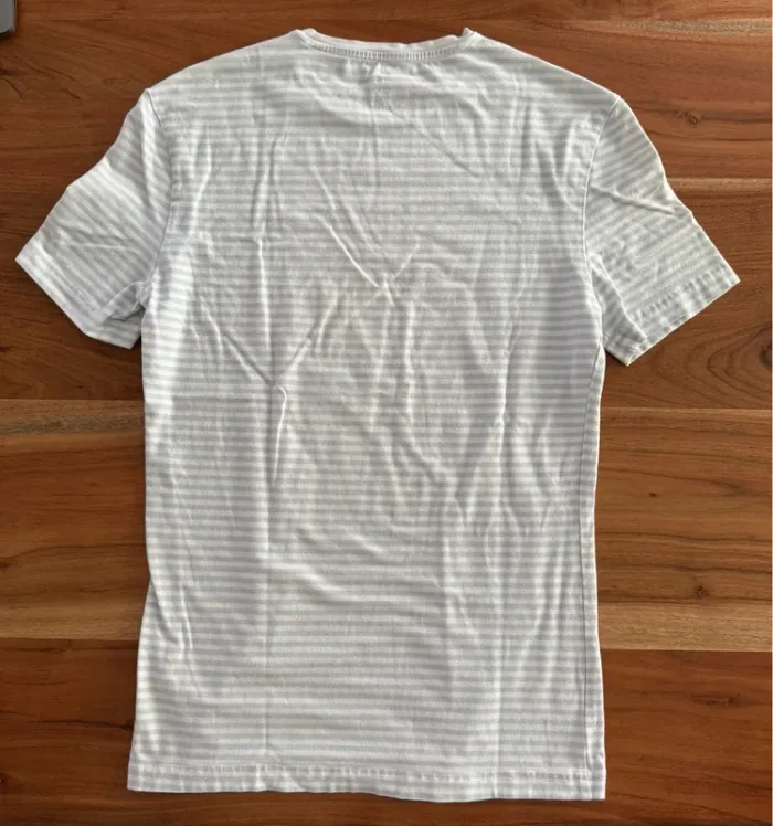 T-shirt rayé bleu clair H&M - photo numéro 3