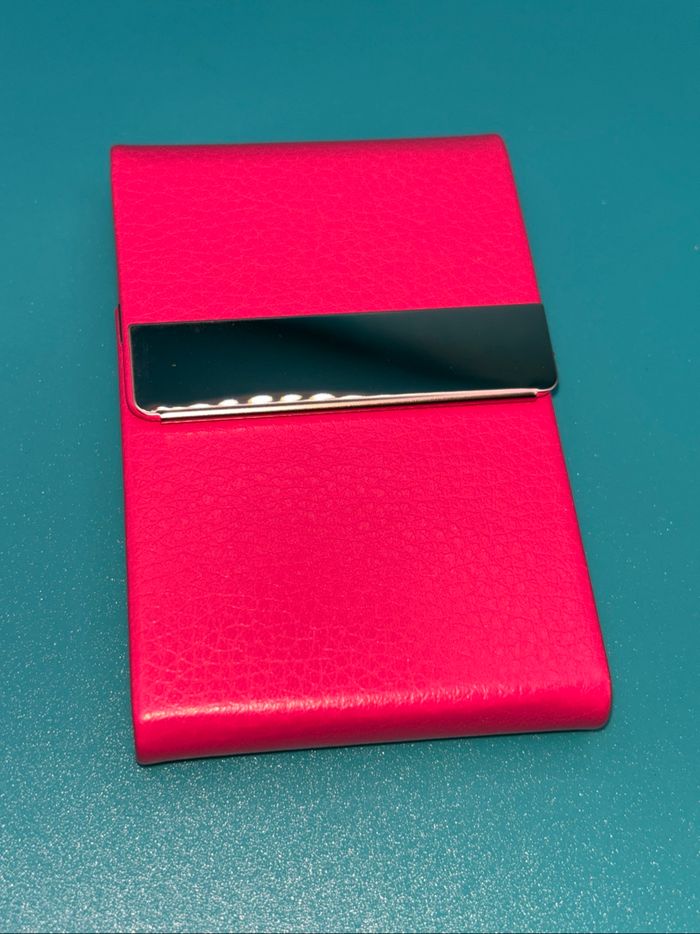 Porte carte cuir magnétique
