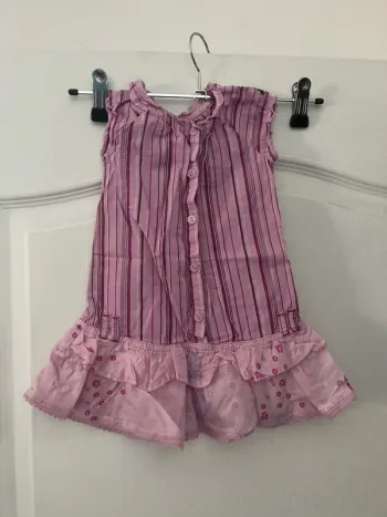 Robe rayure petite fille