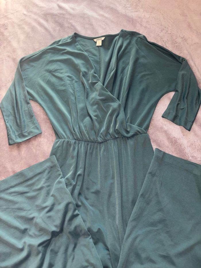 Combinaison verte Monki femme fluide taille S en bon état. - photo numéro 8