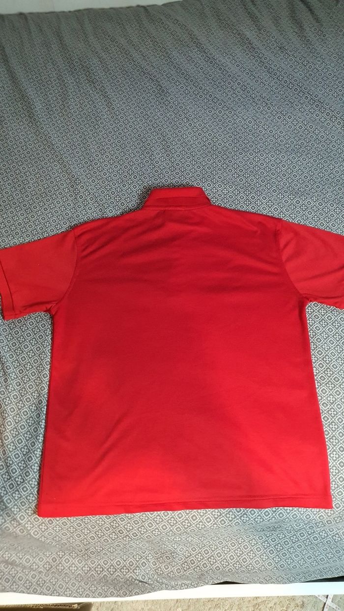 Polo/Tee-shirt rouge - Lacoste - photo numéro 4