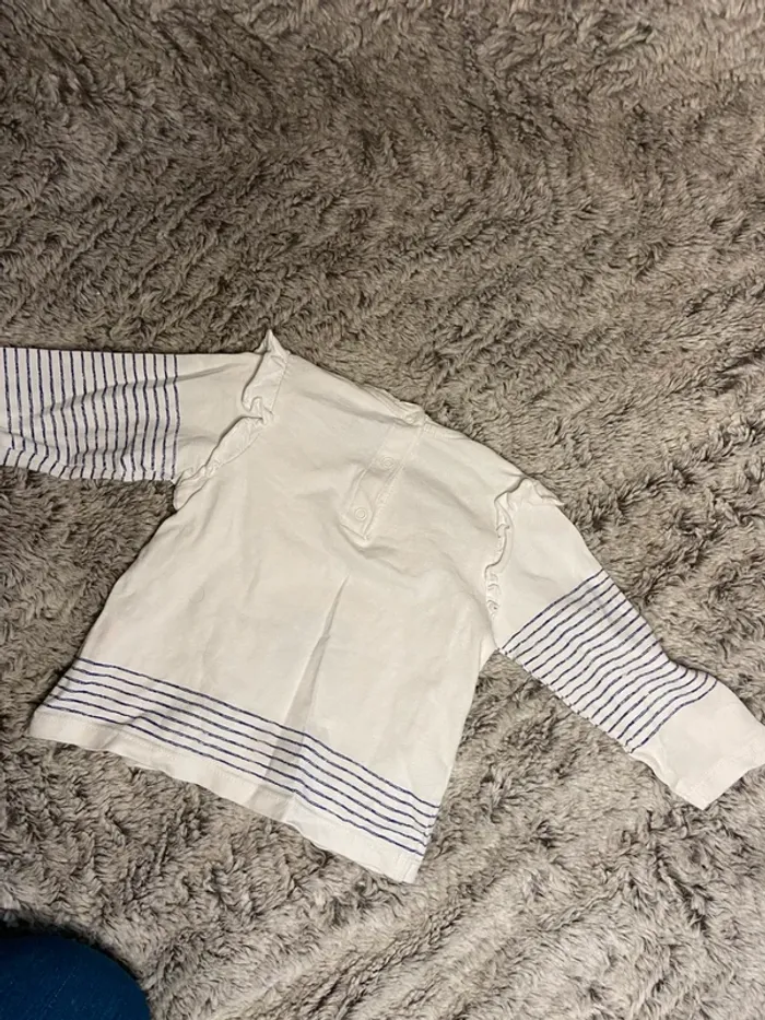 T-shirt manches longues fille 9 mois - photo numéro 4