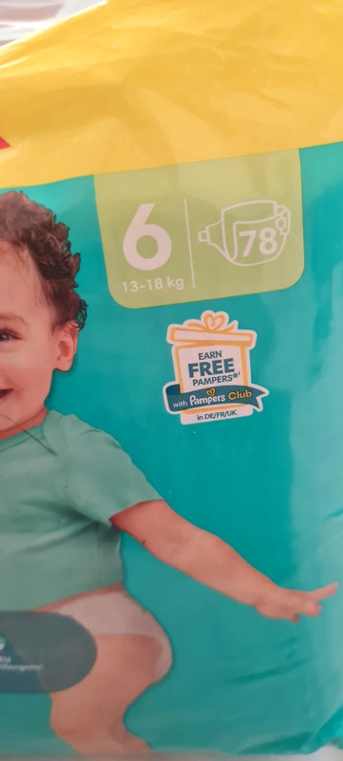 Paquet pampers couches taille 6 neuve - photo numéro 3