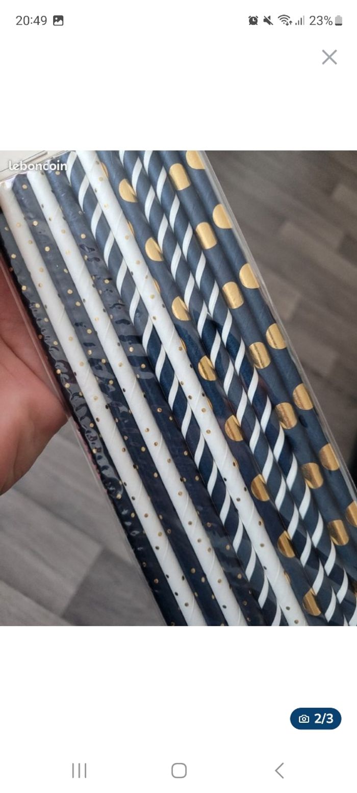 Paquet de pailles en carton colorés Maison du Monde✨️ - photo numéro 2