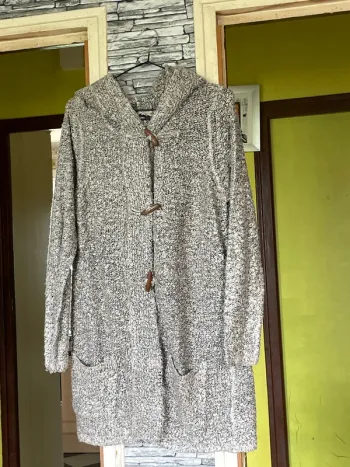 Gilet long à capuche femme L