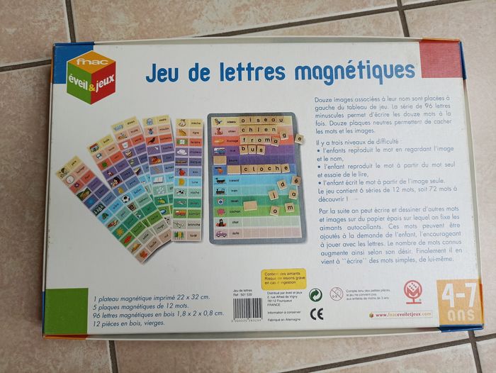 Vintage - jeu de lettres magnétiques - photo numéro 2