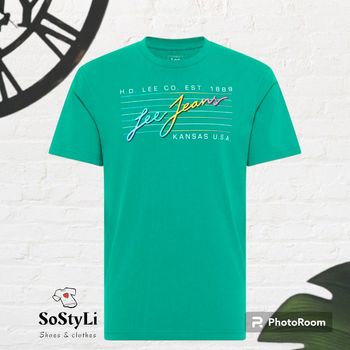 Tee-shirt vert Enigma Lee Cooper Taille XXL